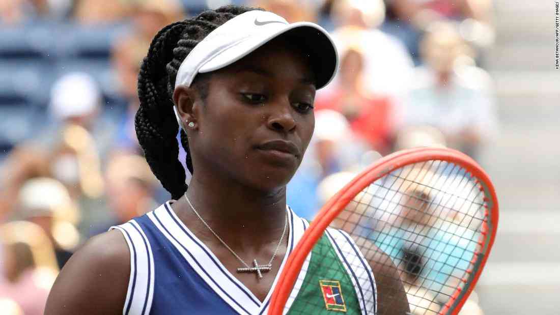Tennis star Sloane Stephens said she received two-hundred-thousand bad tweets after US Open loss